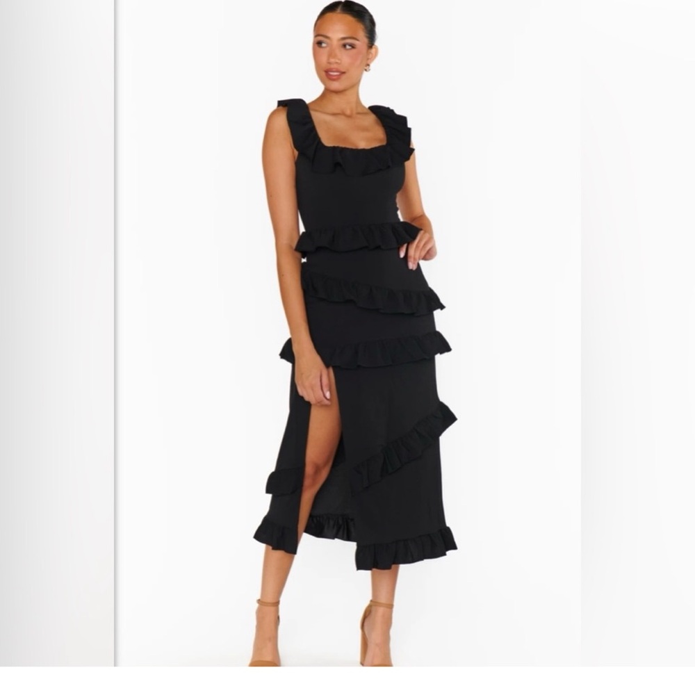 Show Me Your MuMu Black XXL Greta Dress NWT